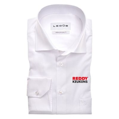 Overhemd Comfort Blend Modern Fit Wit - Heren