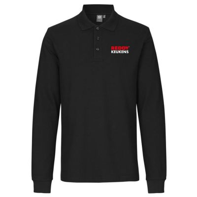 Poloshirt Lange Mouw Zwart - Heren